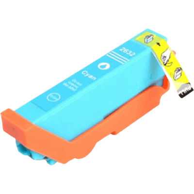 Epson 26 Xl Cyan Kompatibel Blækpatron 15 Ml. (C13t26324010) Epson 26 Xl Cyan Kompatibel Blækpatron 15 Ml. (C13t26324010)