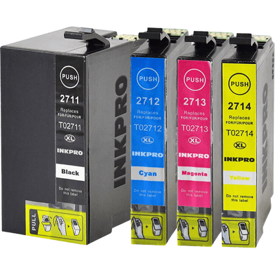 Epson 27 Xl 4 Stk. Rabatpakke Blækpatron 65,3 Ml. - Kompatibel Epson 27 Xl 4 Stk. Rabatpakke Blækpatron 65,3 Ml. - Kompatibel
