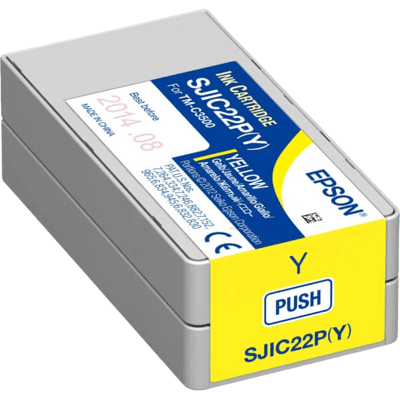 Epson Sjic22p Gul Original Blækpatron 32,5 Ml. (C33s020604) Epson Sjic22p Gul Original Blækpatron 32,5 Ml. (C33s020604)