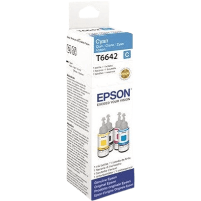 Epson T6642 Cyan Original Blæk Refill 70 Ml. (C13t664240) Epson T6642 Cyan Original Blæk Refill 70 Ml. (C13t664240)
