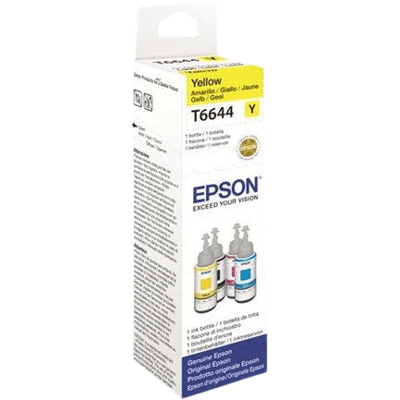 Epson T6644 Gul Original Blæk Refill 70 Ml. (C13t664440) Epson T6644 Gul Original Blæk Refill 70 Ml. (C13t664440)