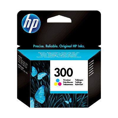 HP 300 3 Farver I Én Original Blækpatron 4 Ml. (Cc643ee) HP 300 3 Farver I Én Original Blækpatron 4 Ml. (Cc643ee)