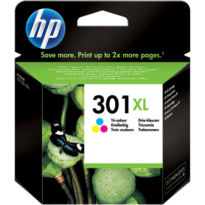 HP 301xl 3 Farver I Én Original Blækpatron 6 Ml. (Ch564ee) HP 301xl 3 Farver I Én Original Blækpatron 6 Ml. (Ch564ee)