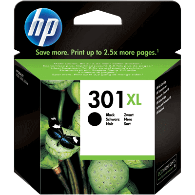 HP 301xl Sort Original Blækpatron 8 Ml. (Ch563ee) HP 301xl Sort Original Blækpatron 8 Ml. (Ch563ee)