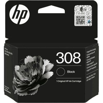 HP - 308 - Sort - Original - Blækpatron HP - 308 - Sort - Original - Blækpatron