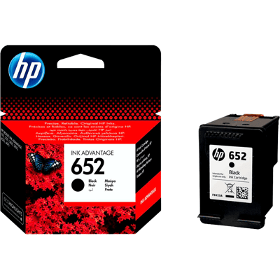 HP 652 Sort Original Blækpatron 360 Sider (F6v25ae) HP 652 Sort Original Blækpatron 360 Sider (F6v25ae)