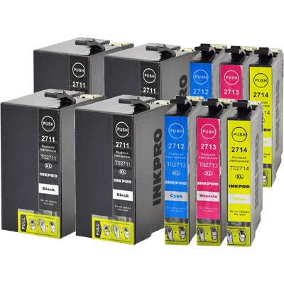 Epson 27 Xl 10 Stk. Rabatpakke Blækpatron 198,8 Ml. - Kompatibel Epson 27 Xl 10 Stk. Rabatpakke Blækpatron 198,8 Ml. - Kompatibel
