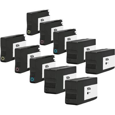 HP 953xl 10 Stk. Rabatpakke Blækpatron 388 Ml. - Kompatibel HP 953xl 10 Stk. Rabatpakke Blækpatron 388 Ml. - Kompatibel