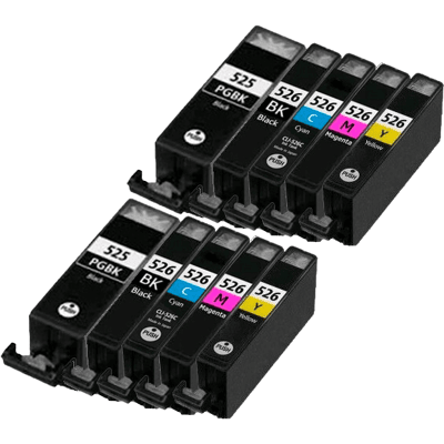 Canon Pgi-525pg 10 Stk. Rabatpakke Blækpatron 110 Ml. - Kompatibel Canon Pgi-525pg 10 Stk. Rabatpakke Blækpatron 110 Ml. - Kompatibel