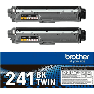 Brother Tn241bk Twin Pack Sort Original Toner 5000 Sider Brother Tn241bk Twin Pack Sort Original Toner 5000 Sider