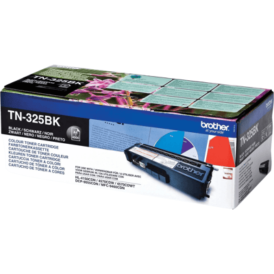 Brother Tn325bk Xl Sort Original Toner 4000 Sider (Tn-325bk) Brother Tn325bk Xl Sort Original Toner 4000 Sider (Tn-325bk)