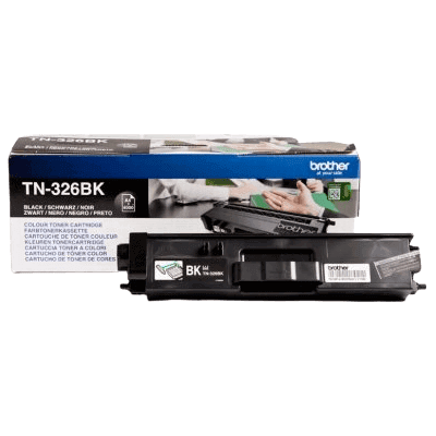 Brother Tn326bk Xl Sort Original Toner 4000 Sider (Tn-326bk) Brother Tn326bk Xl Sort Original Toner 4000 Sider (Tn-326bk)