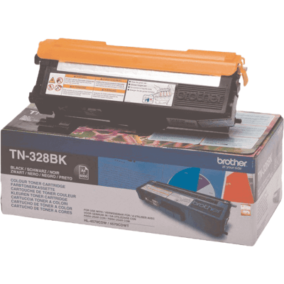 Brother Tn328bk Xxl Sort Original Toner 6000 Sider (Tn-328bk) Brother Tn328bk Xxl Sort Original Toner 6000 Sider (Tn-328bk)