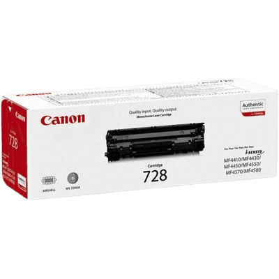Canon 728 Sort Original Toner 2100 Sider (3500b002) Canon 728 Sort Original Toner 2100 Sider (3500b002)