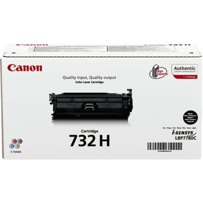 Canon 732h Xl Sort Original Toner 12000 Sider (6264b002) Canon 732h Xl Sort Original Toner 12000 Sider (6264b002)