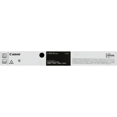 Canon C-Exv58 Bk Xl Sort Original Toner 71000 Sider (3763c002) Canon C-Exv58 Bk Xl Sort Original Toner 71000 Sider (3763c002)