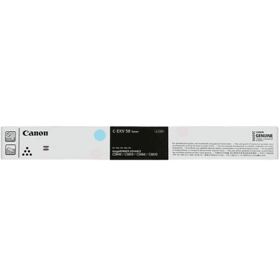 Canon C-Exv58 C Xl Cyan Original Toner 60000 Sider (3764c002) Canon C-Exv58 C Xl Cyan Original Toner 60000 Sider (3764c002)