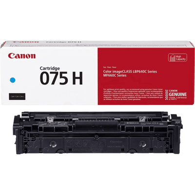 Canon Crg 075hc Xl Cyan Original Toner 2500 Sider (6368c002) Canon Crg 075hc Xl Cyan Original Toner 2500 Sider (6368c002)