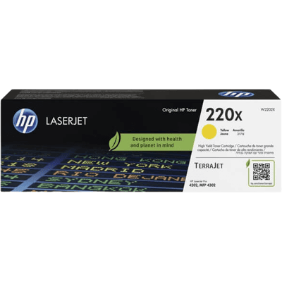 HP 220x Xl Gul Original Toner 5500 Sider (W2202x) HP 220x Xl Gul Original Toner 5500 Sider (W2202x)