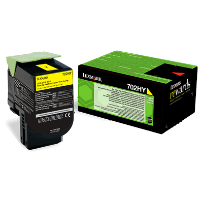 Lexmark 702hy Xl Gul Original Toner 3000 Sider (70c2hy0) Lexmark 702hy Xl Gul Original Toner 3000 Sider (70c2hy0)