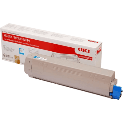 Oki 45862839 Cyan Original Toner 7300 Sider Oki 45862839 Cyan Original Toner 7300 Sider