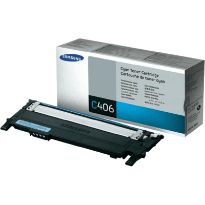 Samsung Clt-C406s Cyan Original Toner 1000 Sider (St984a) Samsung Clt-C406s Cyan Original Toner 1000 Sider (St984a)