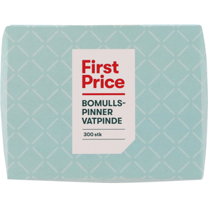 First Price Bomuldsstave - 300 stykker i æske First Price Bomuldsstave - 300 stykker i æske