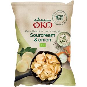 Grøn Balance Chips Sour Cream & Onion Glutenfri Øko - 125 G Grøn Balance Chips Sour Cream & Onion Glutenfri Øko - 125 G