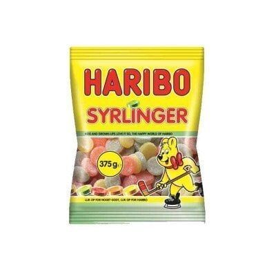 Haribo Syrlinger - Syrlige Gummibjørner - 375g Haribo Syrlinger - Syrlige Gummibjørner - 375g