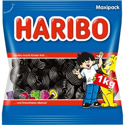 Haribo Lakritz Schnecken - 1 Kg Haribo Lakritz Schnecken - 1 Kg