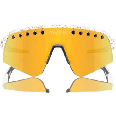 Oakley Sutro Lite Sweep cykelbriller Prizm 24k white splatter MVDP signature edition Oakley Sutro Lite Sweep cykelbriller Prizm 24k white splatter MVDP signature edition