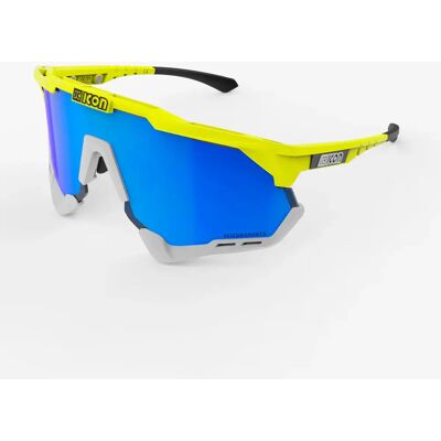 Scicon Aeroshade XL cykelbriller yellow fluo/multimirror blå Scicon Aeroshade XL cykelbriller yellow fluo/multimirror blå