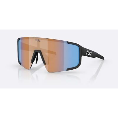 Bliz P003 Large cykelbriller matsort/nano optics nordic ligh coral orange/blue multi Bliz P003 Large cykelbriller matsort/nano optics nordic ligh coral orange/blue multi
