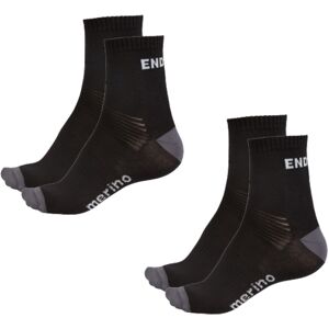 Endura BaaBaa Merino Winter Strømpe 2 pak Sort Endura BaaBaa Merino Winter Strømpe 2 pak Sort