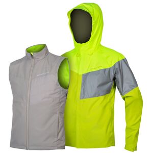 Endura Urban Luminite 3 i 1 Vandtæt Jakke II - Gul med Høj Synlighed Endura Urban Luminite 3 i 1 Vandtæt Jakke II - Gul med Høj Synlighed