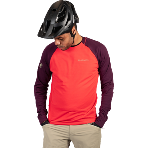 Endura Singletrack Fleece Cykeltrøje Aubergine Endura Singletrack Fleece Cykeltrøje Aubergine