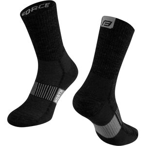 Force North Merino Vinterstrømper Sort/Grå Force North Merino Vinterstrømper Sort/Grå