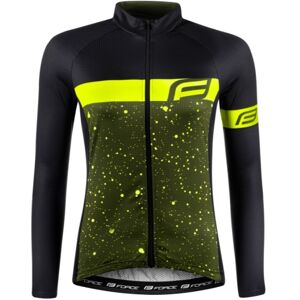 Force Spray Langærmet Cykeltrøje til kvinder Sort / Fluo Force Spray Langærmet Cykeltrøje til kvinder Sort / Fluo