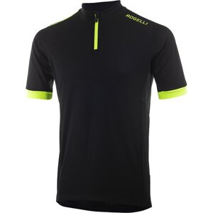 Rogelli Perugia 2.0 Sort/Fluor Gul Cykeltrøje - Cykling Rogelli Perugia 2.0 Sort/Fluor Gul Cykeltrøje - Cykling