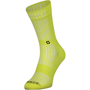 Scott Performance Crew cykelstrømper sulphur yellow Scott Performance Crew cykelstrømper sulphur yellow