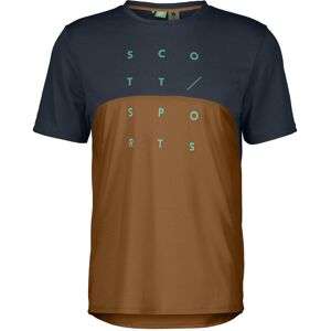 Scott SCO cykeltrøje korte ærmer Trail Flow DRI dark blue/bread brown herre Scott SCO cykeltrøje korte ærmer Trail Flow DRI dark blue/bread brown herre