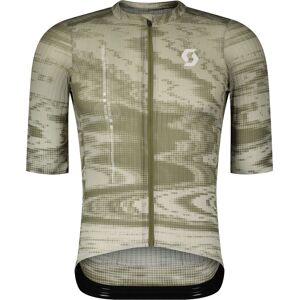 Scott ULTD. SL kortærmet cykeltrøje cotton white/hay green herre Scott ULTD. SL kortærmet cykeltrøje cotton white/hay green herre