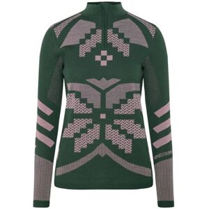 Kari Traa Faith Half Zip langærmet trøje merino grøn dame Kari Traa Faith Half Zip langærmet trøje merino grøn dame