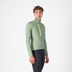 Castelli Entrata Thermal langærmet cykeltrøje green pepper/electric lime herre Castelli Entrata Thermal langærmet cykeltrøje green pepper/electric lime herre