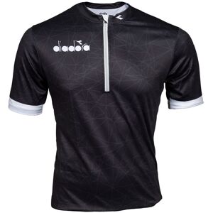 Diadora Valter cykeltrøje kortærmet herre sort/hvid Diadora Valter cykeltrøje kortærmet herre sort/hvid