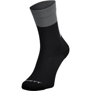 Scott Crew Block Stripe cykelstrømper sort/grå Scott Crew Block Stripe cykelstrømper sort/grå