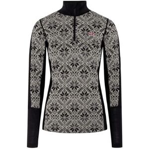 Kari Traa Anna baselayer half-zip trøje merino sort/hvid dame Kari Traa Anna baselayer half-zip trøje merino sort/hvid dame
