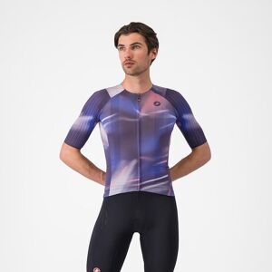 Castelli Aero Race 8S cykeltrøje korte ærmer night shade/rosa giro herre Castelli Aero Race 8S cykeltrøje korte ærmer night shade/rosa giro herre