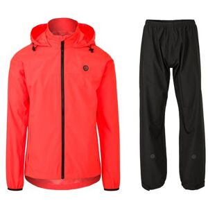 AGU GO regnsæt Essential hi-vis neon red unisex AGU GO regnsæt Essential hi-vis neon red unisex