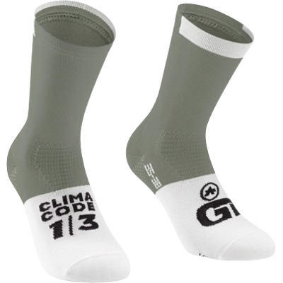 Assos - Assosoires GT c2 - Grøn-grå og hvid - Socks Assos - Assosoires GT c2 - Grøn-grå og hvid - Socks
